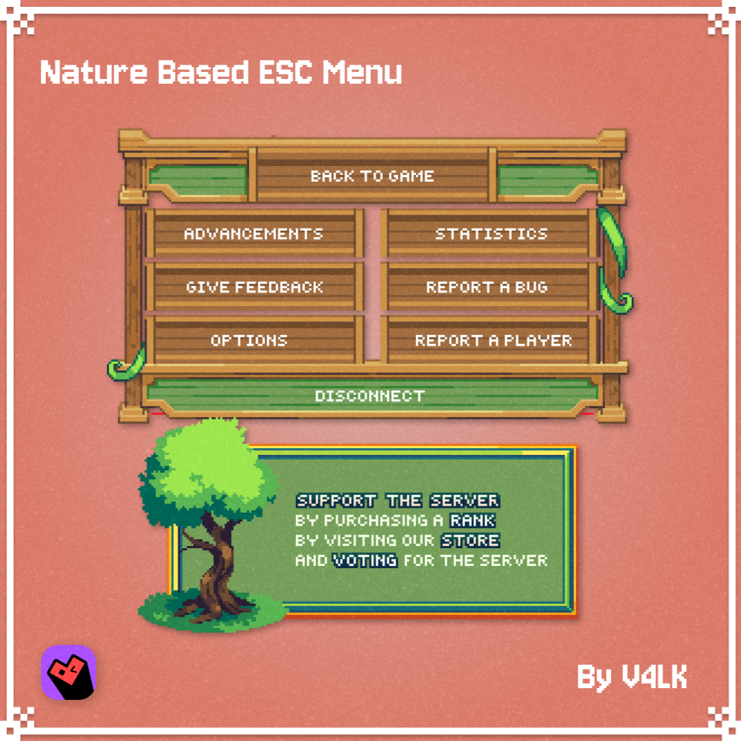 🌲 Nature ESC Menu